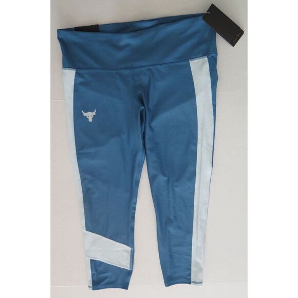 Under Armour 1359259 Women's Sz XL Acadia/Skylight Project Rock Ankle Leggings - Picture 1 of 8